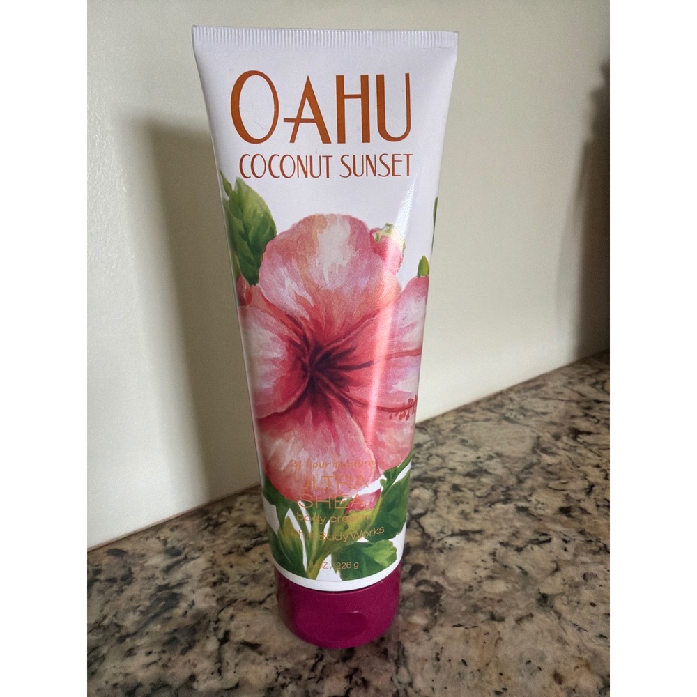 Bath & Body Works Body Cream 8oz Oahu Coconut Sunset Ultra Shea Moisturizer